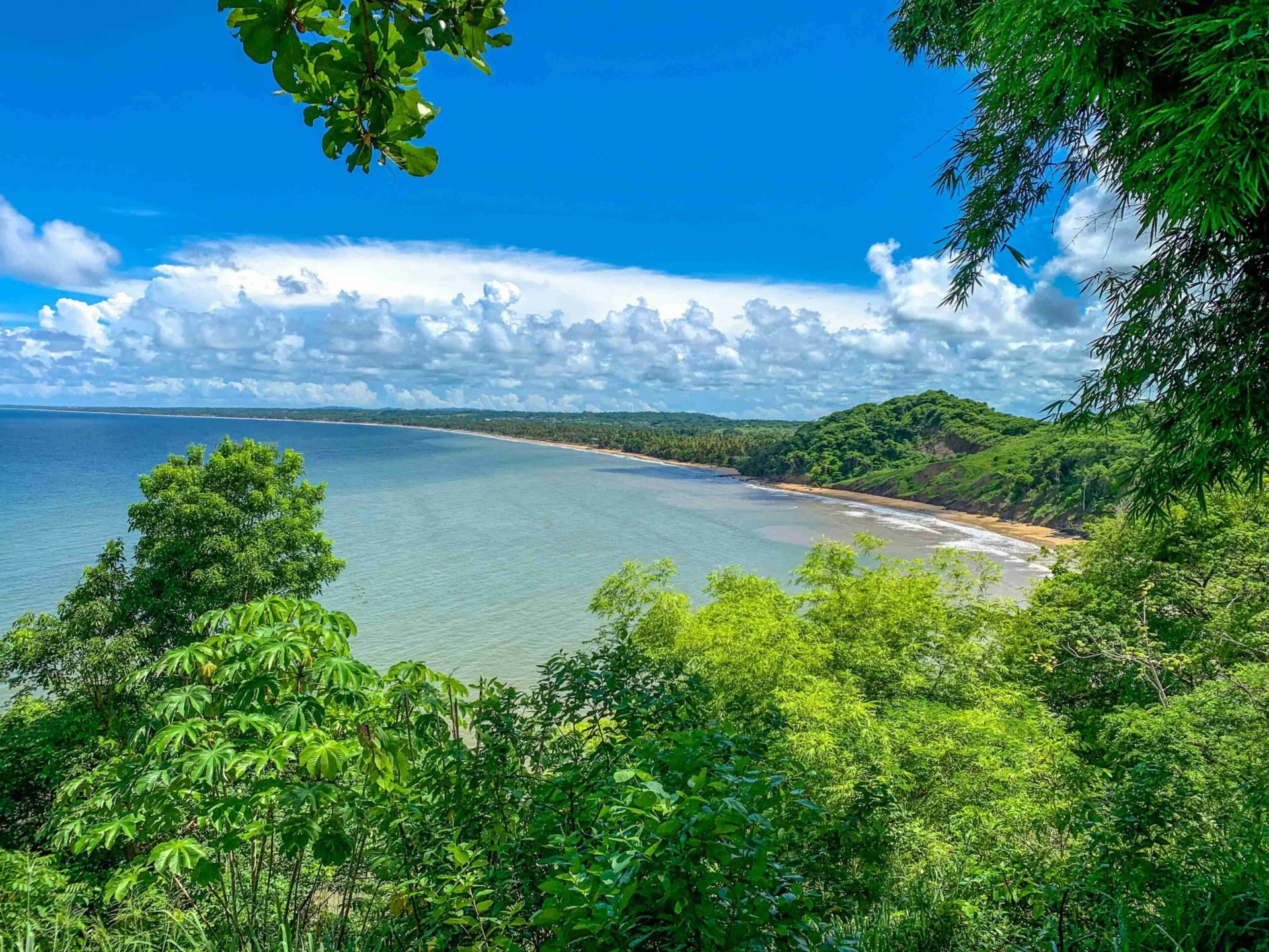 Secluded Beach Cove Aerial View