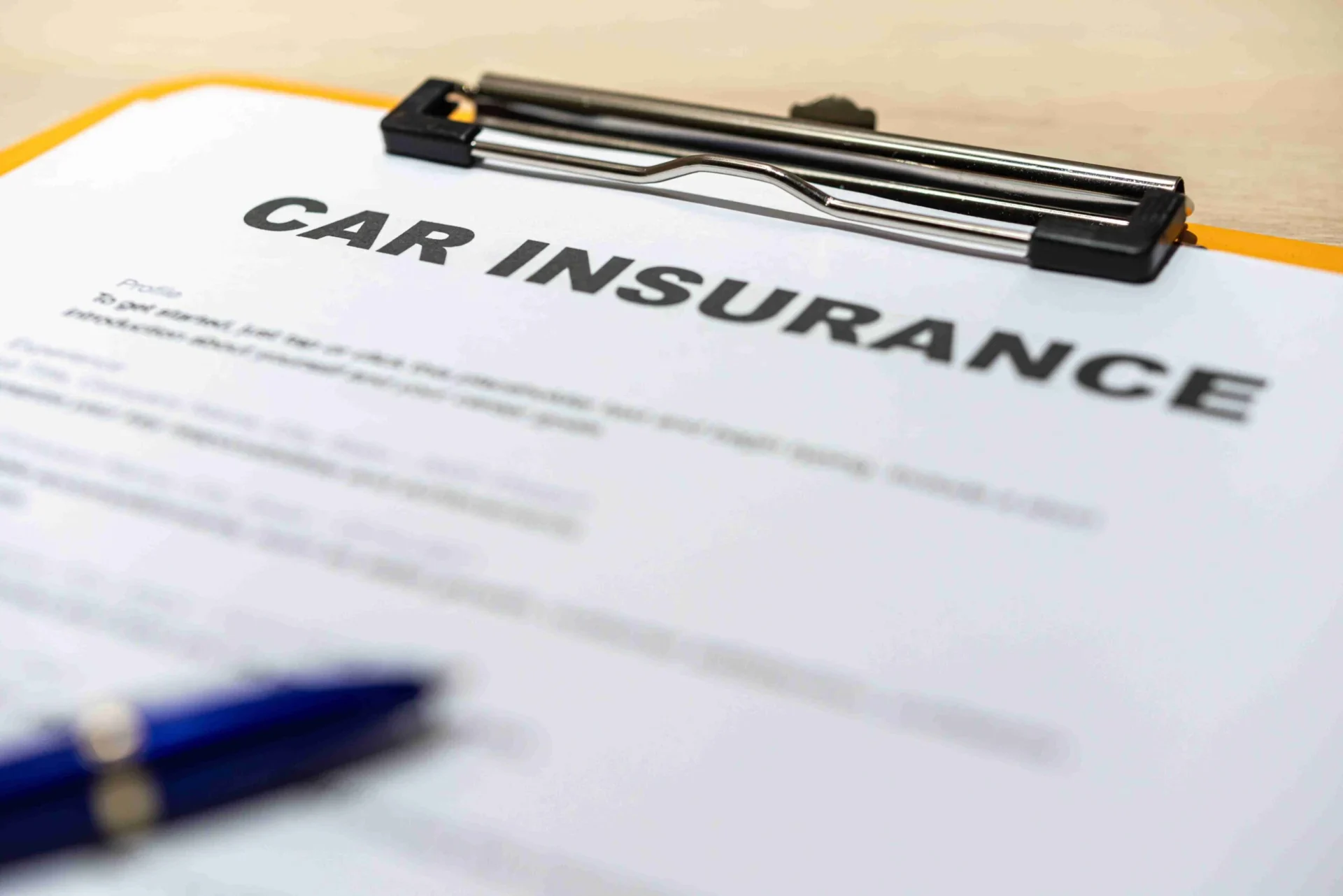 Wooden blocks with the word car Insurance